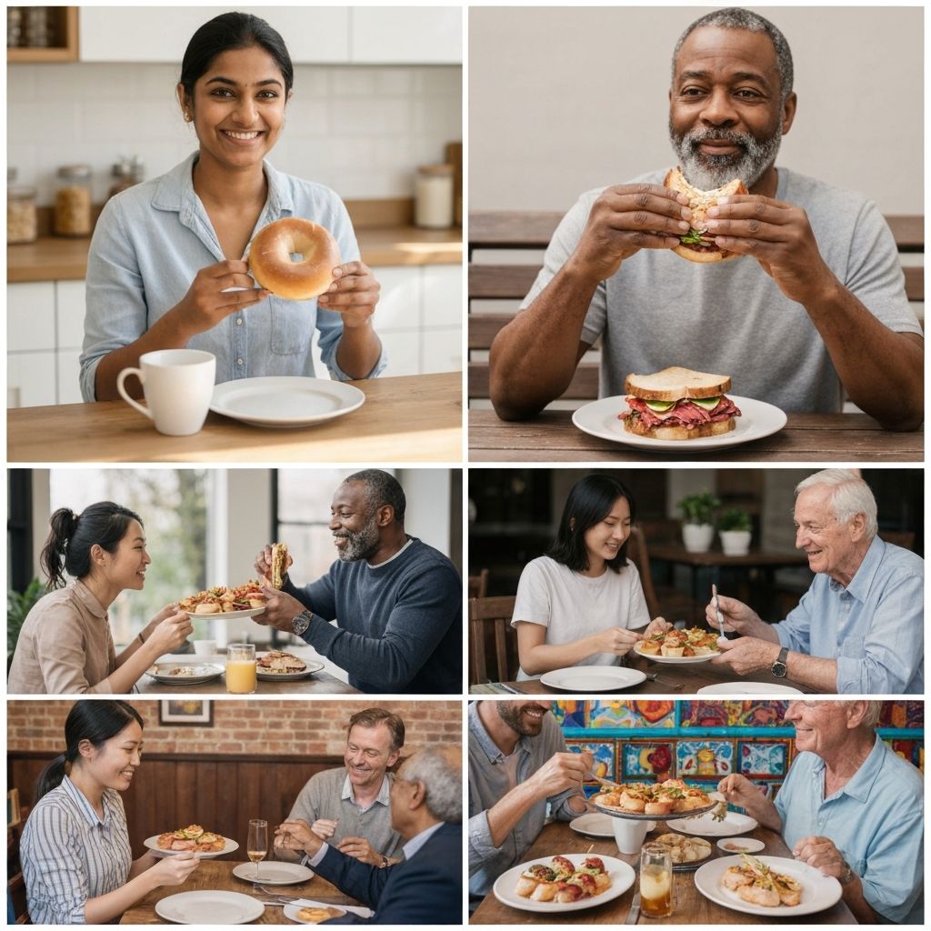 Verschiedene Esssituationen